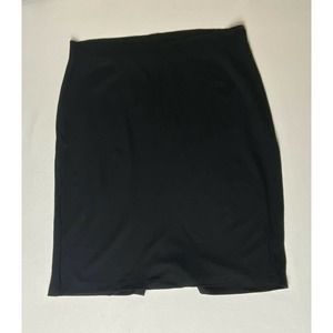 Charlotte Russe 2X Plus Size Black Pencil Skirt